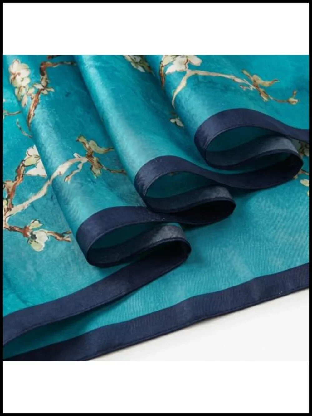 Lightweight Silk Designer Scarf - Neck Scarf Shawl Wrap